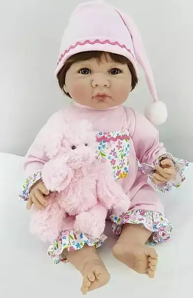 Силиконовые виниловые куклы menina Boneca Reborn 53 см мягкие хлопковые для новорожденных