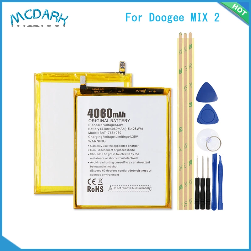 Mcdark 4060 мАч аккумуляторы высокой производительности Для Doogee MIX 2/Батарея Замена