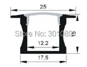 40 м (20 шт.) в партии 2 за штуку светодиодный алюминиевый профиль AP2515 для потолка