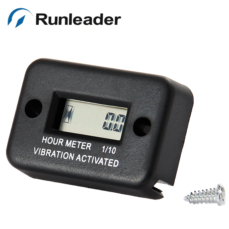 (20pcs/lot) Small Engine LCD Vibration activated hour meter for Marine ATV Motorcycle Snowmobile jet ski tractor truck | Автомобили и
