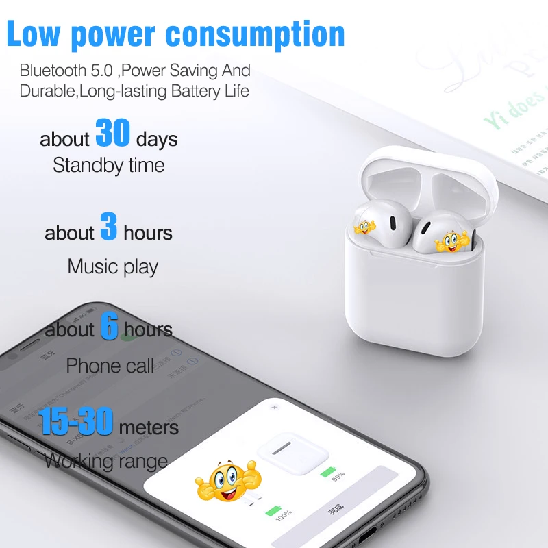 I20 наушники вкладыши TWS с 1:1 Размеры Bluetooth PK w1 чип Беспроводной гарнитура супер