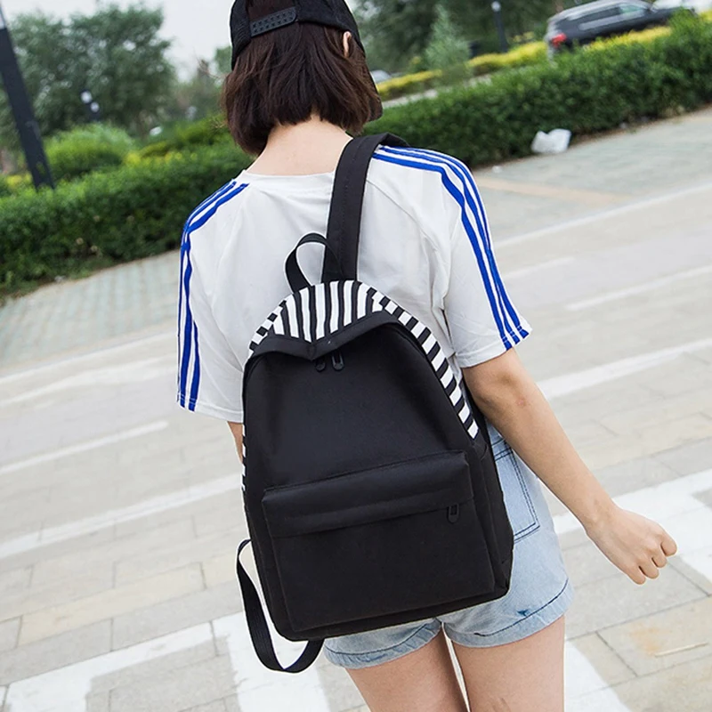 Повседневный Рюкзак для пары в студенческом стиле Простой модный школьный