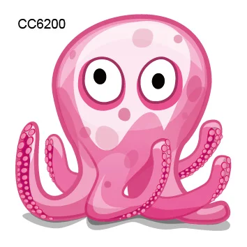 CC6200 Мультфильм тату Единорог для детей милый лошадь собака олень поддельные татуаж детей временные водостойкий боди-арт татуировки стикер - Цвет: CC6200