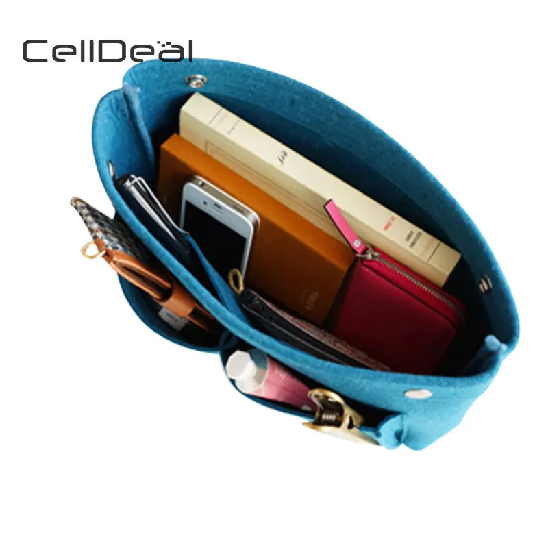 CellDeal High Quality Felt Bag in Casual Travel Multi-pockets Storage Liner Package Fashion Women Handbags | Багаж и сумки