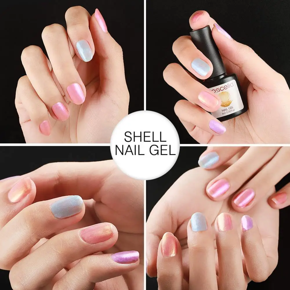 Перламутровый лак для ногтей УФ-гель жемчужный цветной гель 8 мл эмаль цвет