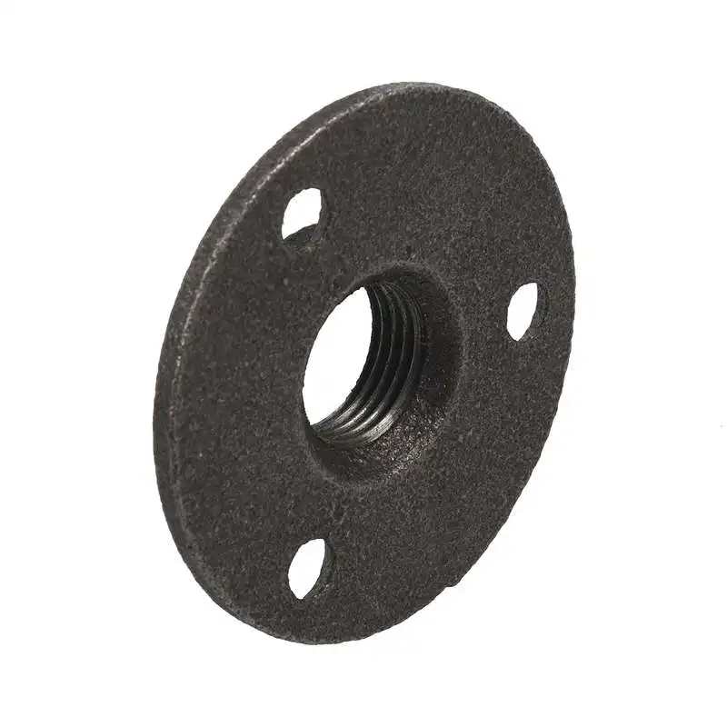 1/2 inch Black Cast Iron Pipe Fittings Floor Flange BSP Threaded |