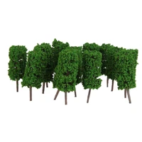 50pcs 35mm plastic model trees light green cyclinder tree model train layout park scenery 1300 landscape scene decoration gift