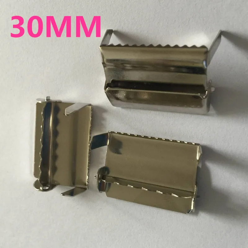 (100 шт./лот) (30 мм) серебряный металлический ремень с подтяжками аксессуары ленты