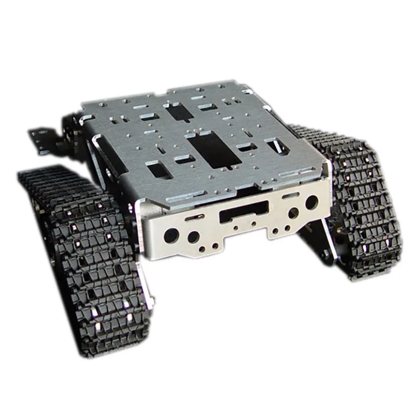 Металлический алюминиевый сплав умный робот танк шасси наборы RC Гусеничный