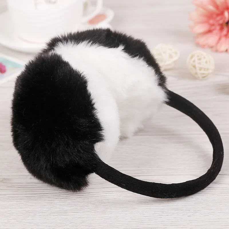 Новые Классические зимние теплые наушники двойного цвета для женщин и девочек