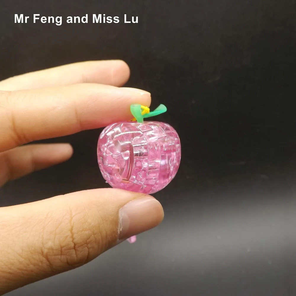 3D кристалл головоломки мини Яблоко обучения образования для детей|learning education|3d