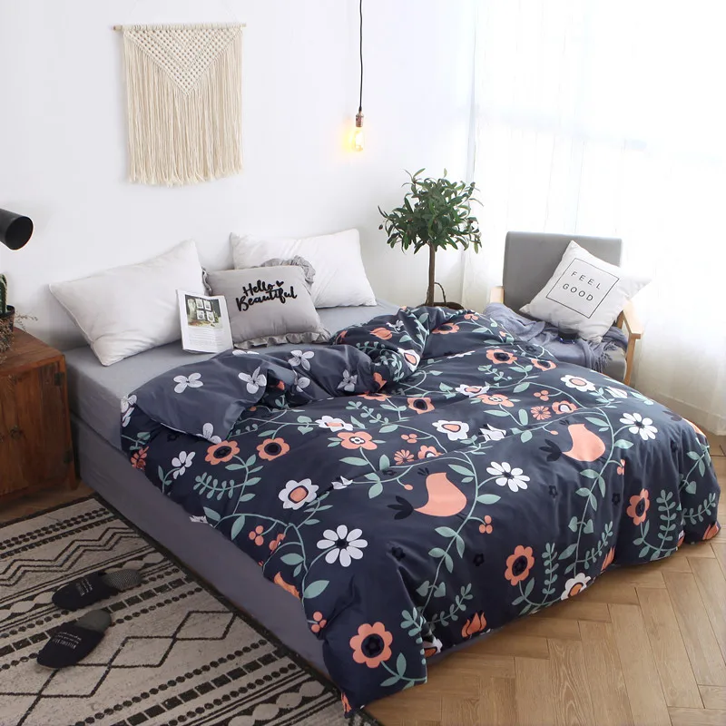 Высокое качество мягкий хлопок 1 шт. пододеяльник Одноместный полный двойной