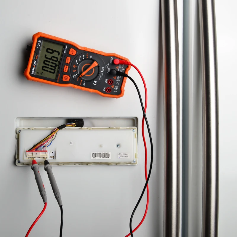LOMVUM TRMS Digital Multimeter True RMS Auto/Manual Range 6000 Count Multimeter Tester 2 Probes Voltage DC/AC Analog Bar Backlit
