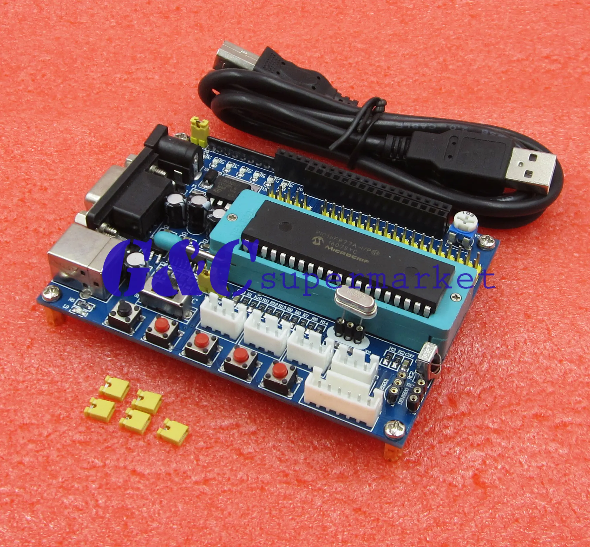 PIC16F877A PIC минимальная системная плата для разработки JTAG ICSP программный