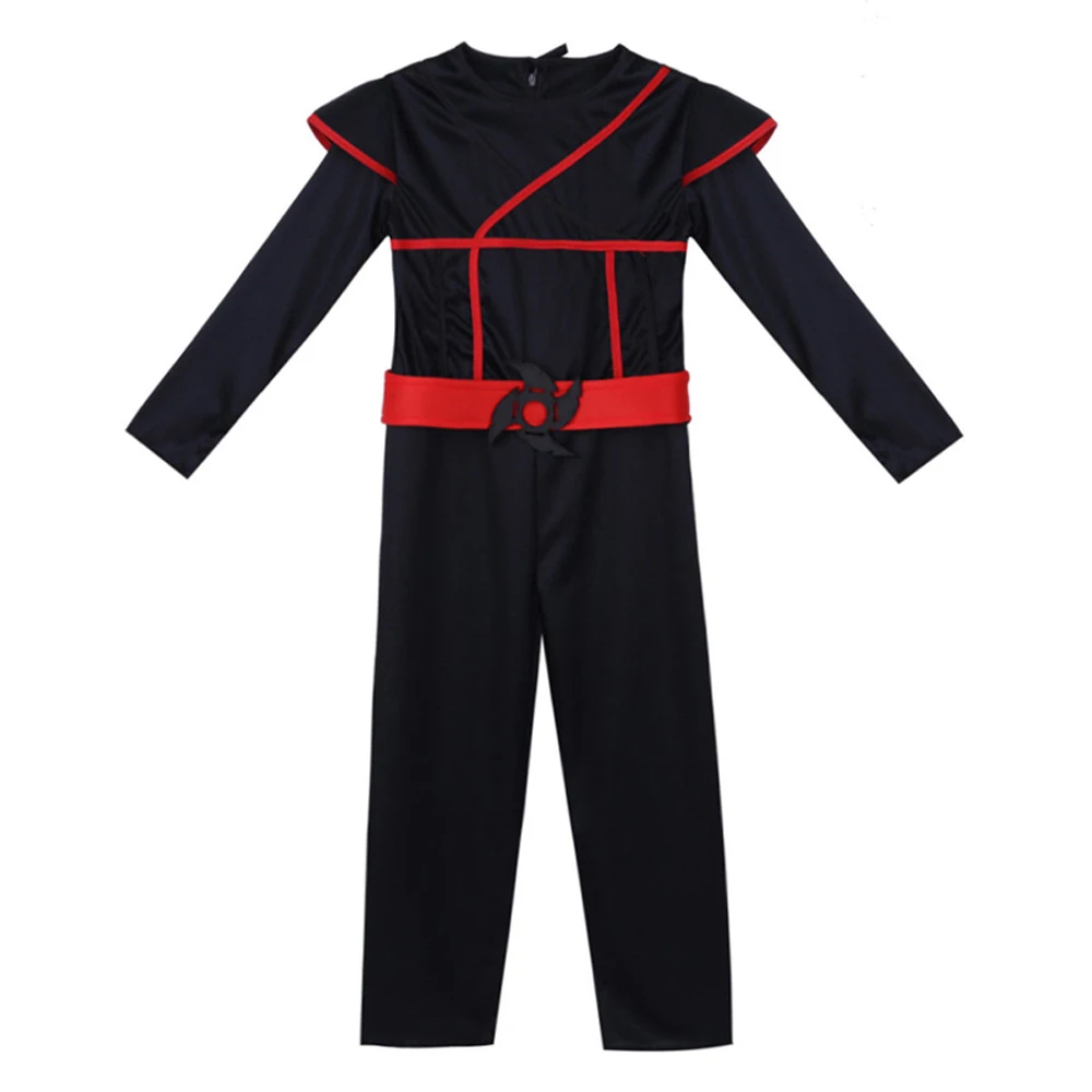 Детский костюм черного ниндзя Супер Красивый Мальчик Воин Рождественская Хэллоуиновская игра Одежда Косплей Костюм Подарок