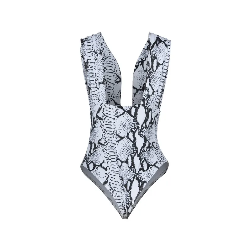 

Leopard V-Neck Plus Size Swimwear Bathing Suit One Piece Women Print Sexy Biquini Maillot De Bain Femme 2020 Swimsuit Swimming