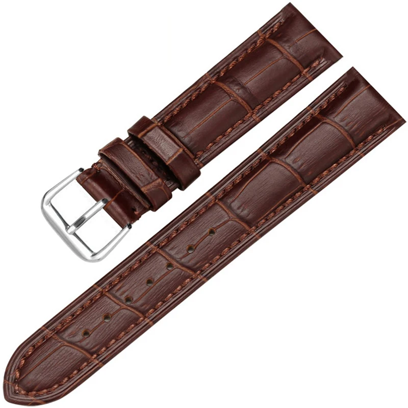 Ремешок кварцевый для часов Omega Mido Seiko аксессуары из воловьей кожи наручных 14 16 18 19