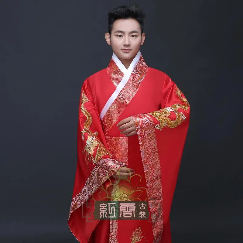 

Chinese traditional style bride wedding hanfu tang dynasty royal princess married hanfu set female Male