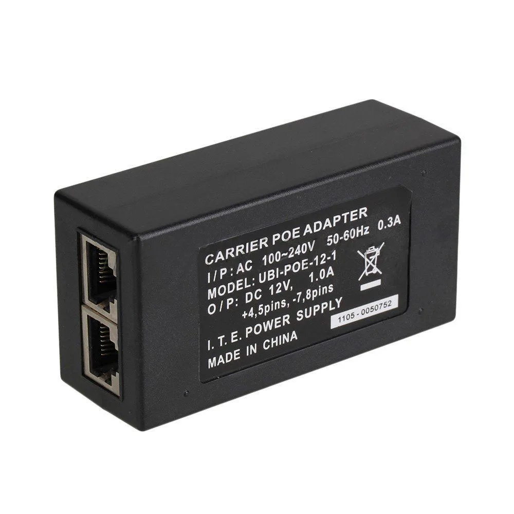 Инжектор POE Питание подходит IP Камера Беспроводной точка доступа к сети 12V 1A|12v 1a|poe