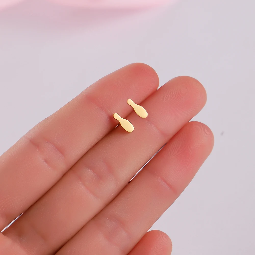 Новинка лидер продаж модные простые геометрические гитарные серьги гвоздики для