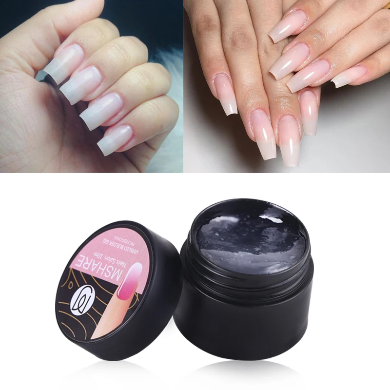 MSHARE гель со стекловолокном стекловолокно УФ СТРОИТЕЛЬ для наращивания ногтей