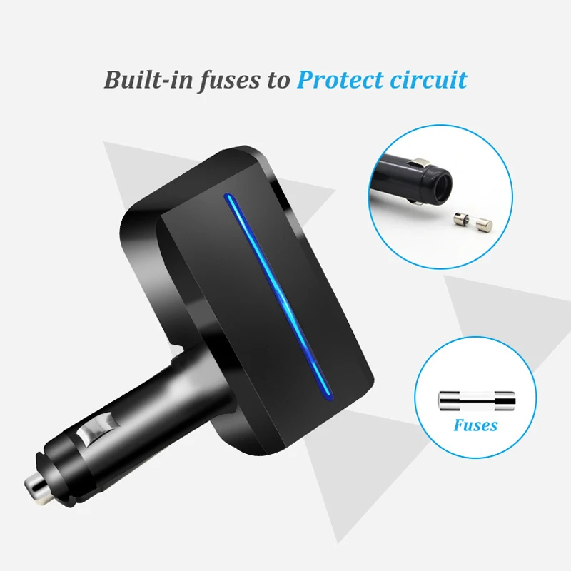 Универсальный двойной автомобильный USB Разветвитель 12 в 24 2 1 а/1 А 80 Вт|Зажигалка| |