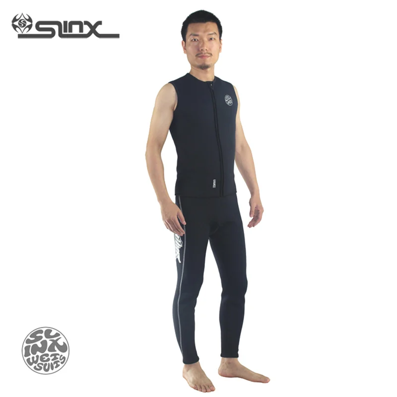 SLINX 1309 3 мм Неопрена Мужчин Флисовой Подкладкой Теплые Брюки Пресс Для Подводной