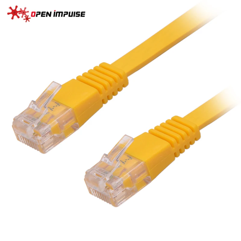Лучшая цена домашний офисный плоский Ethernet кабель CAT 5e RJ45 сетевой Патч корд Lan для