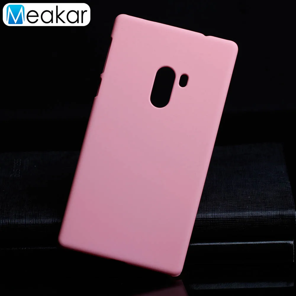 Матовая Пластик Coque 6.4For Xiaomi mi x чехол для Xiaomi mi Mix Mimix телефона чехол-лента на заднюю панель - Цвет: Pink