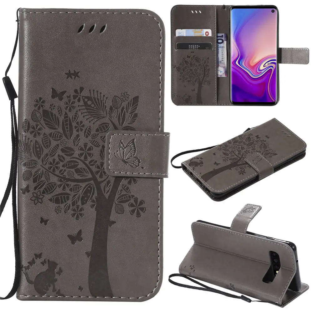 17 3D кожаный чехол для samsung Galaxy S10 S10E S9 S8 Plus, чехол-книжка с бумажником, чехол для телефона s для samsung Galaxy S8 S9 S10 Plus, чехол - Цвет: 17