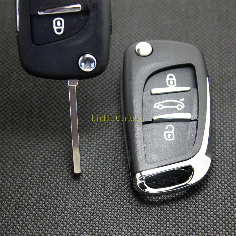 PINECONE для CITROEN C4 C5 C-QUATRE C-TRIOMPHE чехол для ключа автомобиля 3 кнопки без паза лезвия VA2 Модифицированная Крышка для ключа автомобиля 1 шт