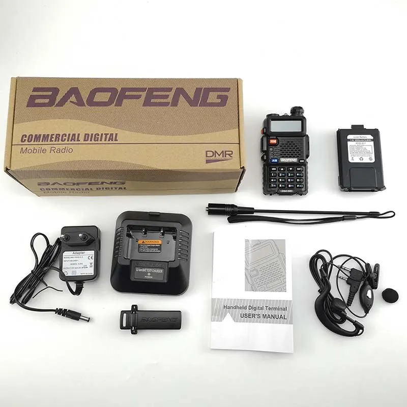 2 шт. Baofeng DM 5R цифровые радиостанции Portatiles Uhf Vhf рация ПМР 10 км DMR радио CB