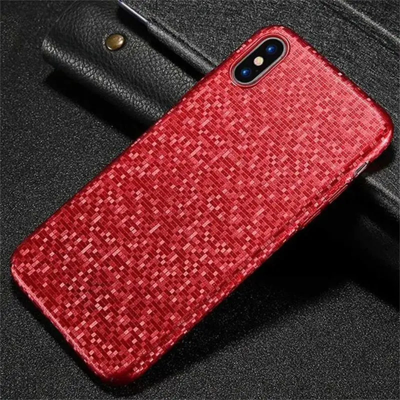 Floveme 2018 Case мозаика чехол для iPhone X 8 7 6 6S Plus антидетонационных Мода назад Чехол 10 шт.
