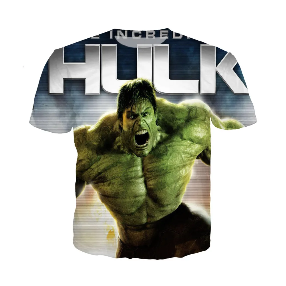 LIASOSO naverable Hulk t-shirt comics The Avengers heros t shirt 3D печать Supereroe Thanos Hawkeye Camicia hu123 | Мужская одежда