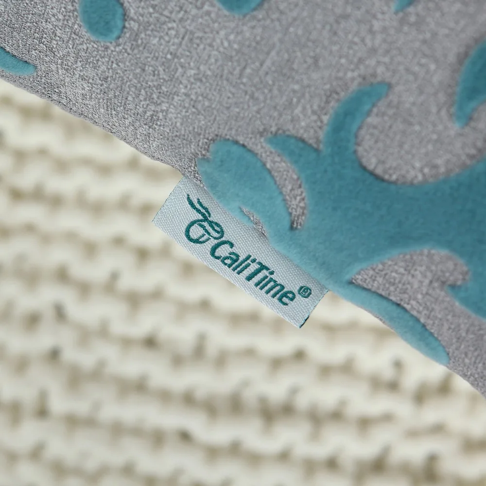 2 шт. CaliTime Чехлы для подушек диванные подушки дивана домашний декор Флокирование