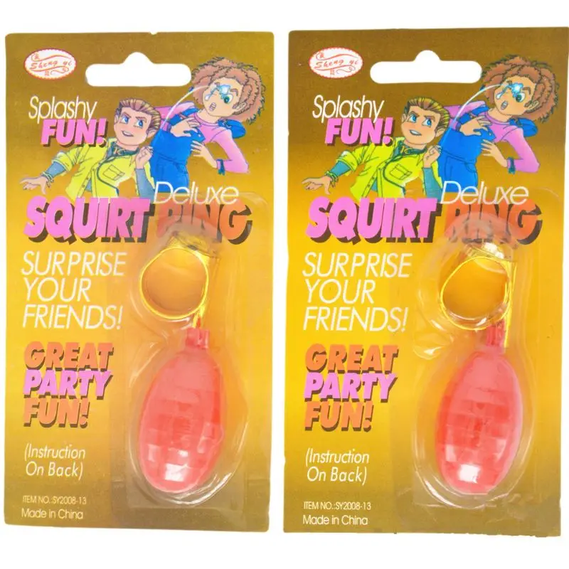 Кольцо для сквирта кольцо воды Tricky Toys Spray Water Funny Gags розыгрыши Toy foot's Day вечерние