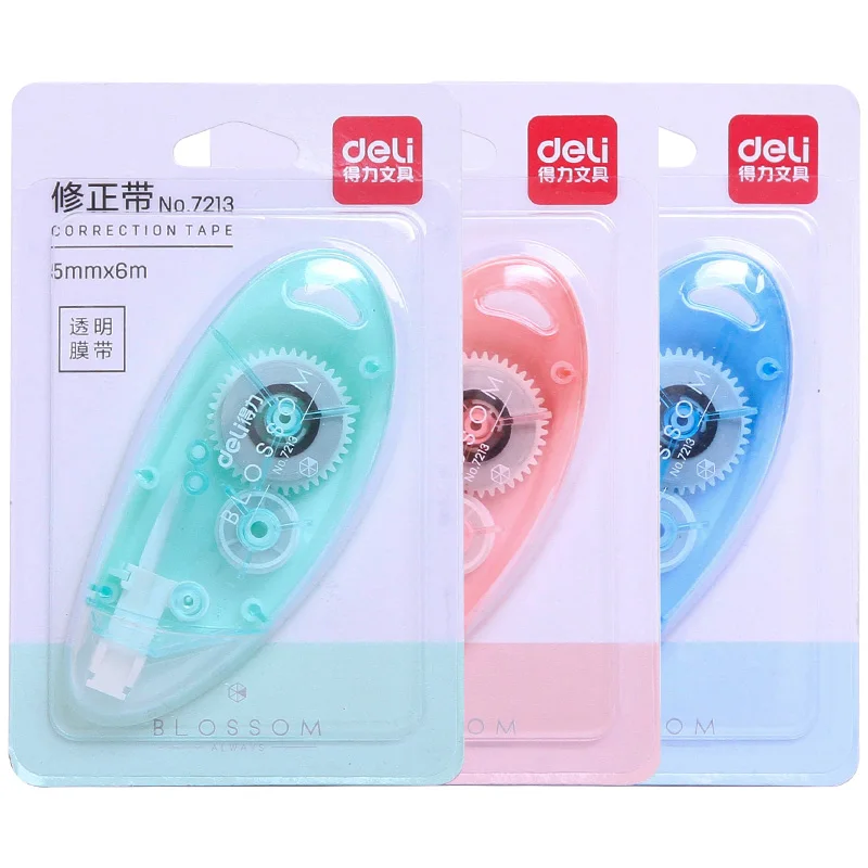 

DELI Correction Tape Students Stationary Pupils Kawaii Correction Tape Papelaria 5mm*6m Writing Correction Tape School Supplies
