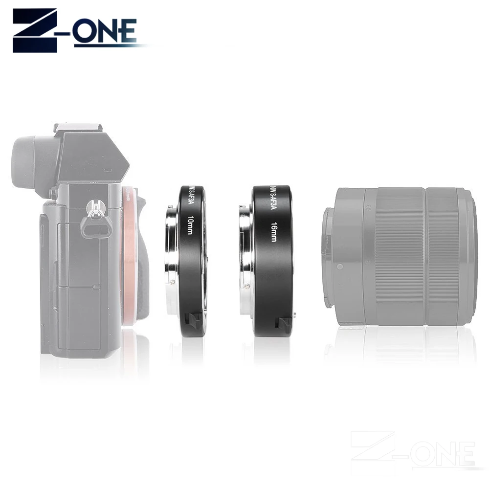 Металлическая удлиняющая трубка Meike для Sony A7RII A7RIII A7II A7III NEX с автофокусом 10 мм 16