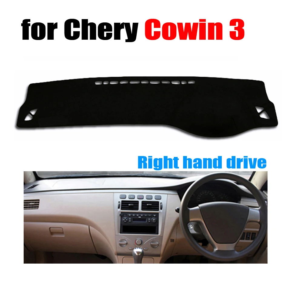 

Чехлы для приборной панели автомобиля, коврик для Chery COWIN 3 на все годы, коврик для правого руля, аксессуары для приборной панели автомобиля