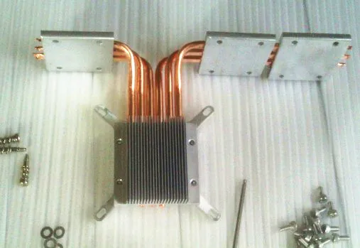 Diy тепловая трубка труба 6 с зажимом для внутренней материнской платы бесшумная