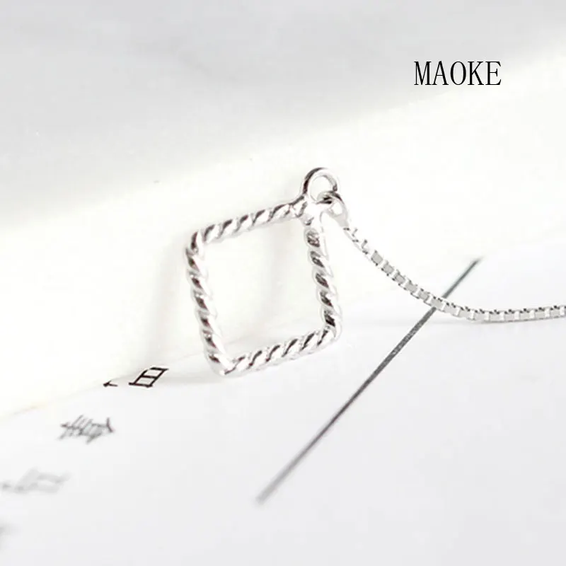 

Promotional Sterling SV S925 Retro Twist Square Ears Line Fashion Jewelry for Women's Fashion Gifts