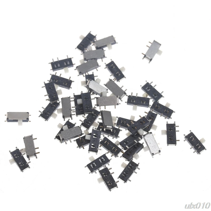 50 шт. мини 7 Pin ВКЛ/ВЫКЛ 1P2T SPDT MSK 12C02 SMD тумблер скользящий переключатель для MP3 MP4 S08