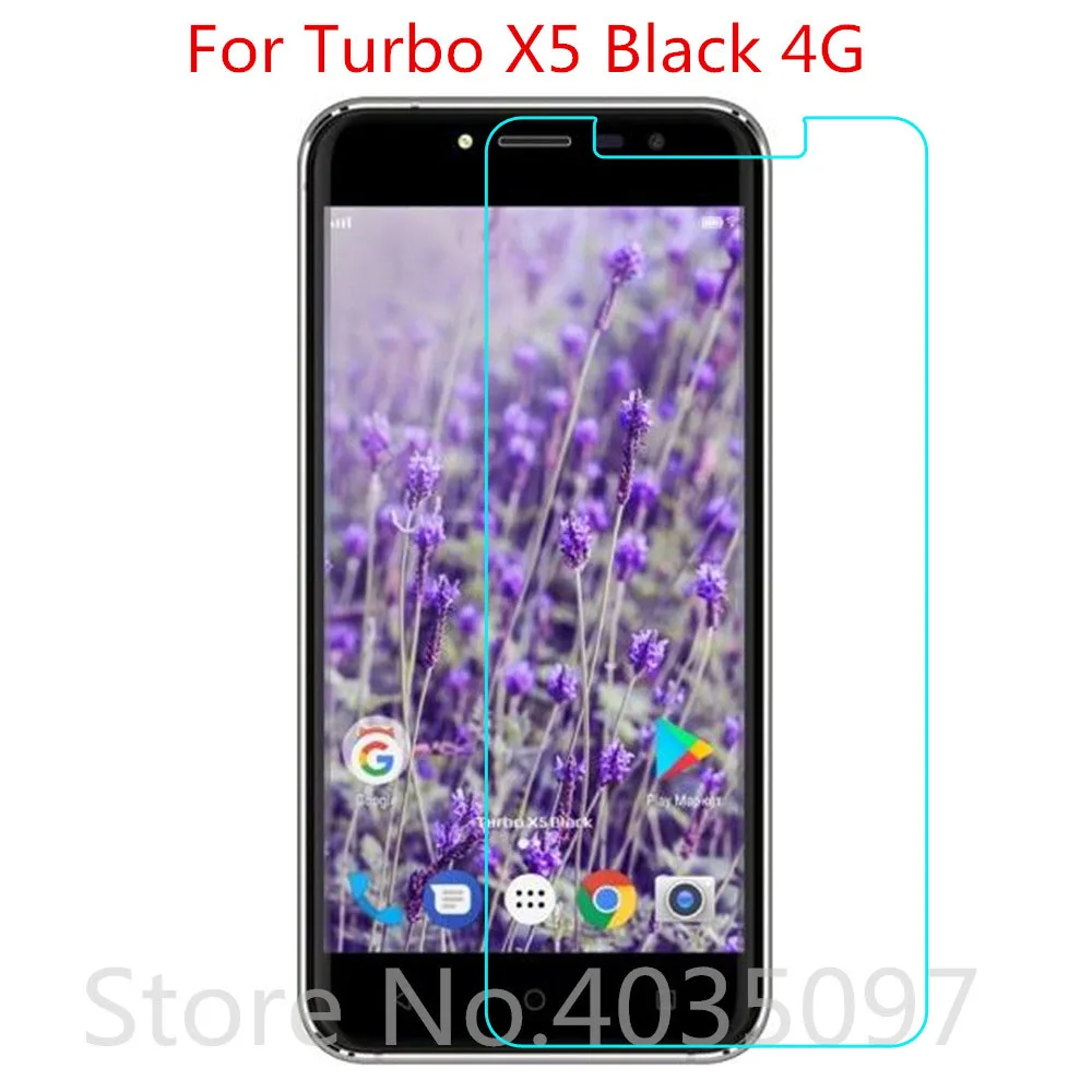 2.5D 9H закаленное стекло для Turbo X5 черный 4G на телефон защитная пленка экрана
