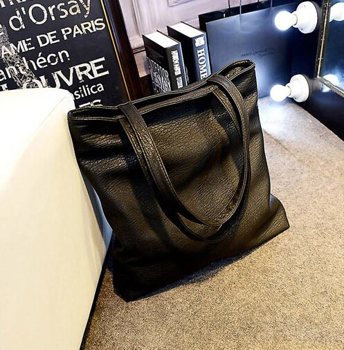 Лидер продаж X Online модная женская сумка большая простая черная тоут для покупок|bag