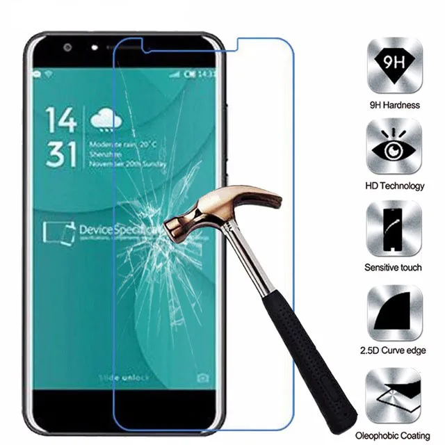 Защитная пленка из закаленного стекла Для Doogee Y6 5 дюймовая для телефона 9H
