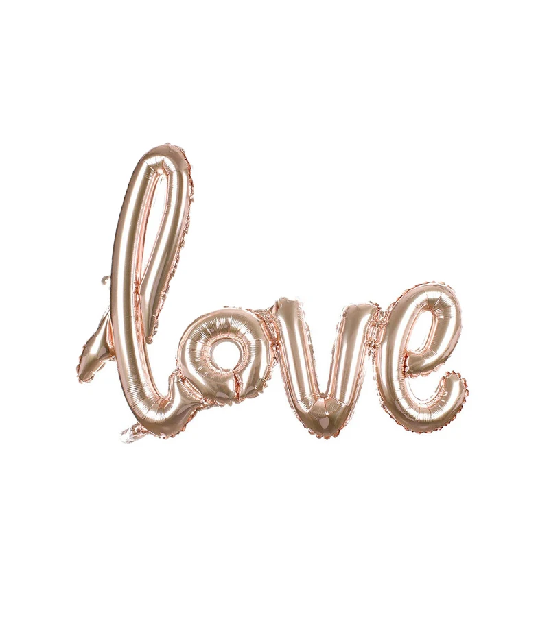 1PC Rose gold DIY Романтическая любовь бумажный шарик гирлянда воздушные шары с конфетти шар Гелиевый шар на День святого Валентина свадебные принадлежности - Цвет: 1PC Rose gold