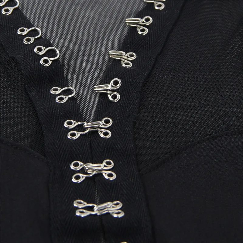 

Ohyeahlady V Neck Body Femme Sexy Skinny Mesh Black Bodysuits Combinaisons Sexy Nightclub See Through Jumpsuit Playsuits RJ80753