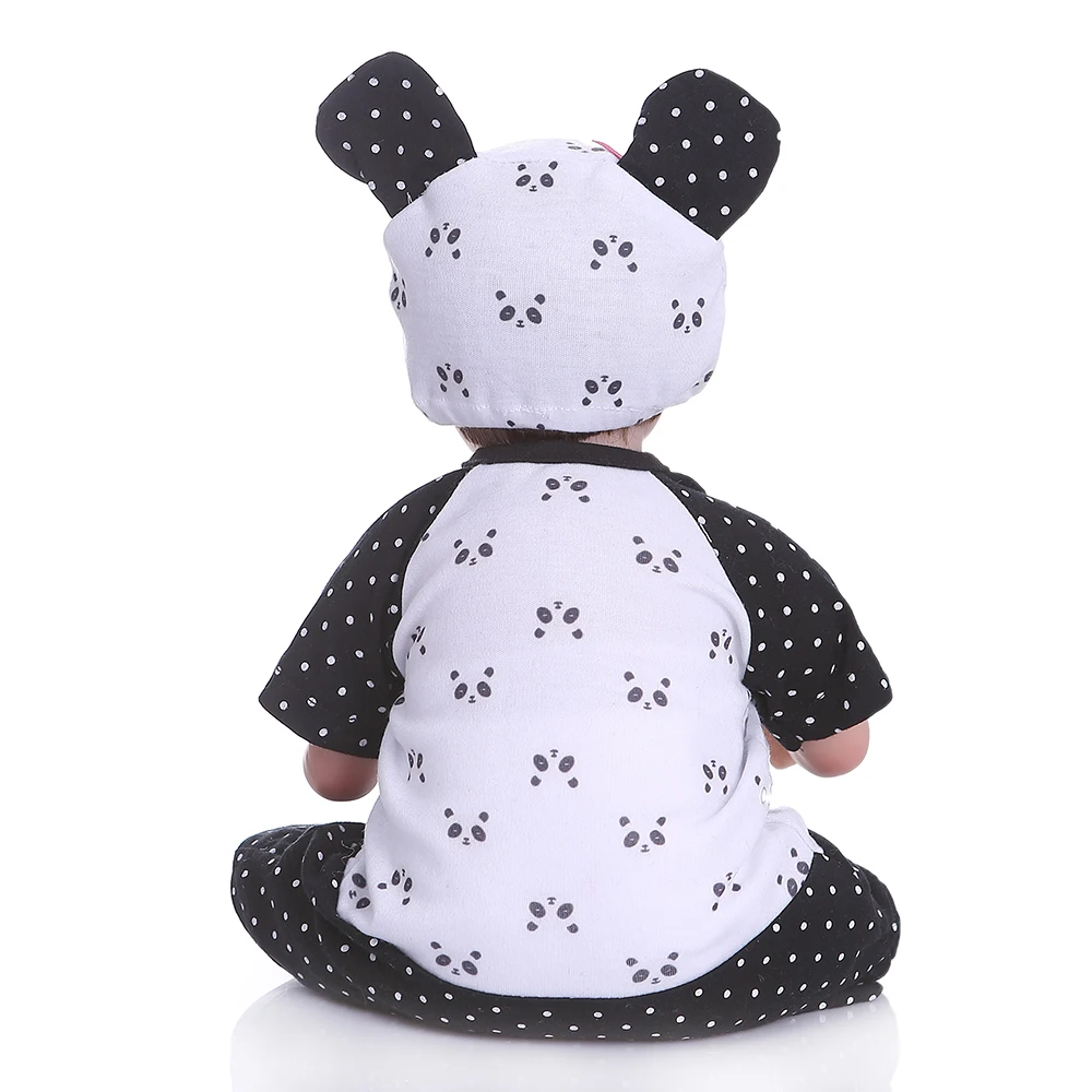 NPK 40 см Мягкая силиконовая bebe Реалистичная кукла-Новорожденный гибкий Новорожденный ребенок сладкий девочка подарок на день рождения