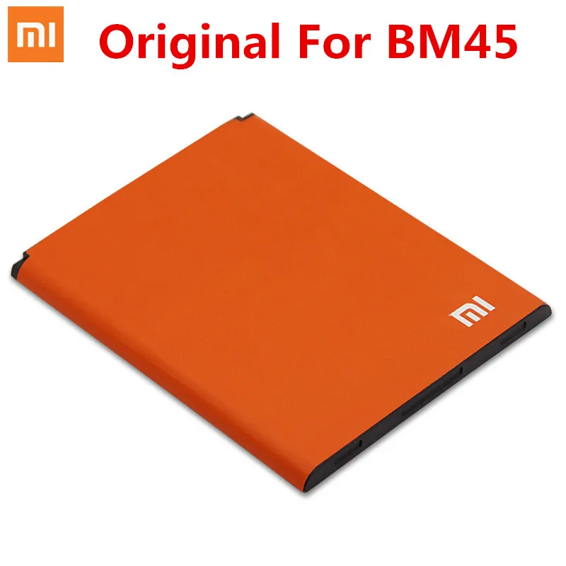 100% оригинал xiaomi bm45 батарея для Xiaomi Redmi Note 2 мобильного телефона BM45 3020mAh RedMi Red Rice
