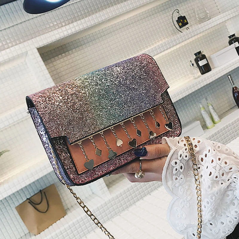 Новая женская сумка на плечо модная подвеска со стразами маленькая квадратная |